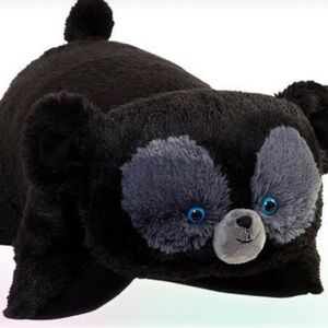 Black and Gray Disney Merida Bear Stuffed Animal Toy Pillow Petz Preloved Rare